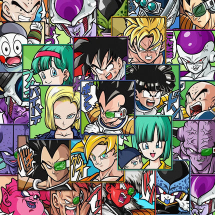 54pcs Cool Anime Dragon Ball Stickers Waterproof Phone Case Laptop Skin Kawaii Packaging Art Supplies Scrapbook Kids Gift Toy