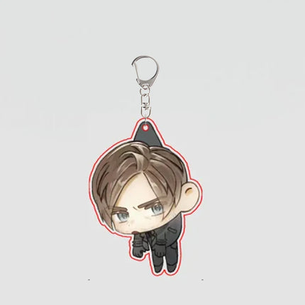 RE9 RE Game Leon Claire Acrylic Keychain Zombie Survival Horror Game Fans Gift Backpack Pendant Anime Cosplay Accessories