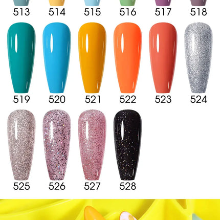 Arte Clavo Red Color Series Nail Polish UV Soak Off Varnish 15ml Manicure Nail Art Long-lasting Hema Tpo Free Gel Nail Polish