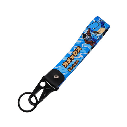 Cartoon Keychain Lanyard Cute Gengar Keyrings Wrist Straps for Backpacks Car Keys Holder Charm Anime Cosplay Accessories
