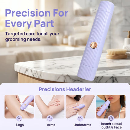 2026 New 2in1 Electric Razor for Women Painless Hair Removal Rechargeable Body Trimmer Underarm Mustache Epilator Shaver