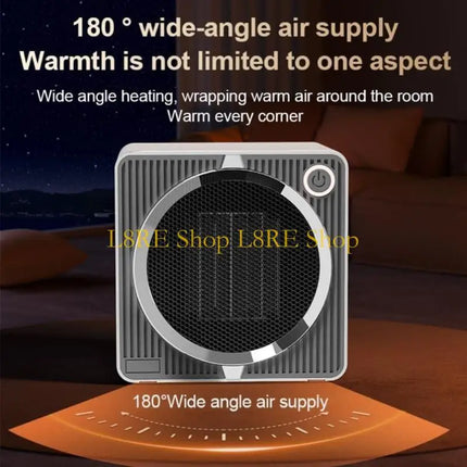 L8RE Electric Warmer Small Desk Heater Office Indoor Indoor Bedroom Hot Air Fan
