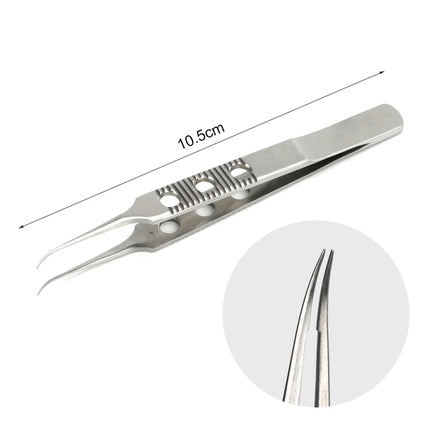 1 pc Eyelid Tweezers 10.5cm ophthalmic microsurgical instruments Ophthalmic forceps with hook platform