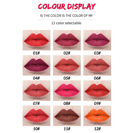 12PCS Matte Lip Liner Pencils Waterproof Long Lasting Pigments Smooth Colorful Nude Silk Lip Makeup