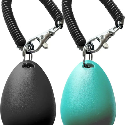 Pet Training Clicker with Wrist Strap - Dog Training Clickers (New Black + Blue) dog whistle pets acessorios pets