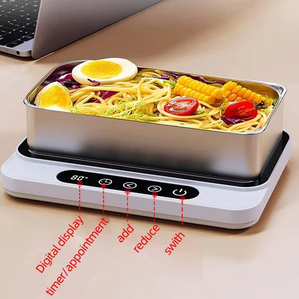 50W Electric Mug Warmer with 9 Gear Temperature Control Cup Heater Hot Plate for Coffee Milk Lunch Box Heating Home Office Use