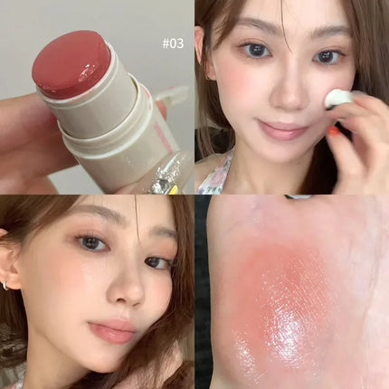 Powder Blusher Stick Korean Girls Whitening Natural Naked Makeup Highlight Powder Blusher Brightening Cream Makeup Blush Stick