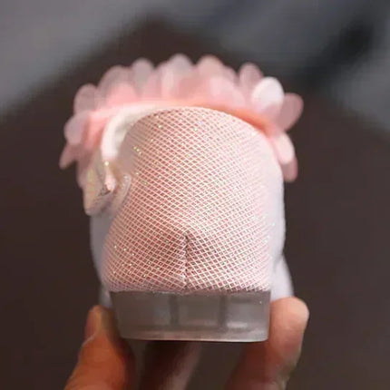 Summer New Style Children's Sandals Girls Fashion Rhinestone Flower Princess Shoes Little Girls Soft Soled Dance Shoes Girls
