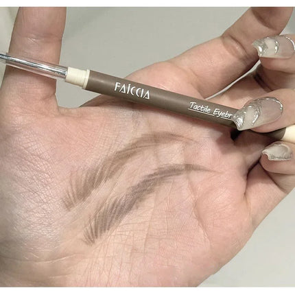 1PC Waterproof Double-Ended Eyebrow Pencil Ultra Fine Eyebrow Pencil Sweat-proof Long Lasting Professional Eye Makeup Cosmetics