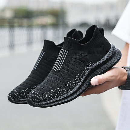 Breathable Men's Casual Shoes Lightweight Outdoor Male Walking Shoes Anti-slip Men's Sneakers Slip-on Flats Vulcanized Shoes 2023