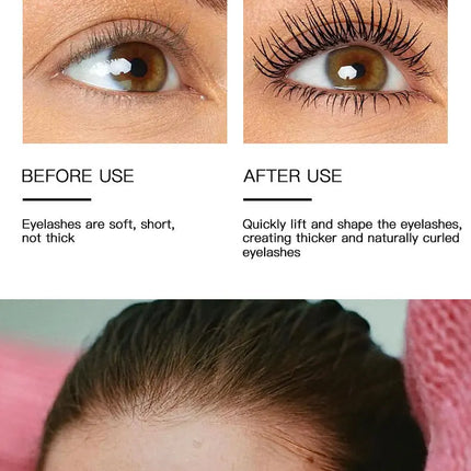 Diamond Dense Mascara Waterproof Non Smudging Long Lasting For Natural Dense Curled And Long Lashes