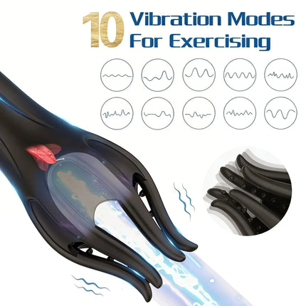 Glans Trainer for Men Powerful Vibrating Penis G Spot Masturbator Soft Fingertip Prolong Endurance Massage Vibrator Erotic Toys