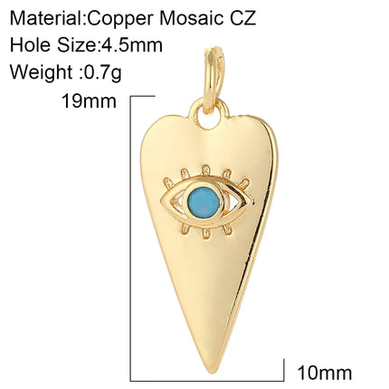 Heart Eye Star Charms for Jewelry Making Supplies Gold Color Angel Evil Blue Eye Pendant Design Diy Charms for Earrings Necklace