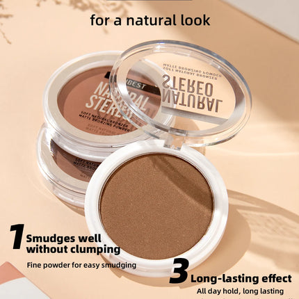 QIBEST Cream Contour Palette Dark Bronzing Powder Charlotte Makeup For Face Highlighter Bronzer Long-Lasting Concealer Cosmetics