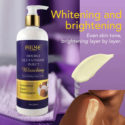 AILKE Glutathione 5-in-1 Women Skin Care Kit, With Body Lotion,  Serum, Dark Spot Removal Cream, Body Cream, Brightening Soap