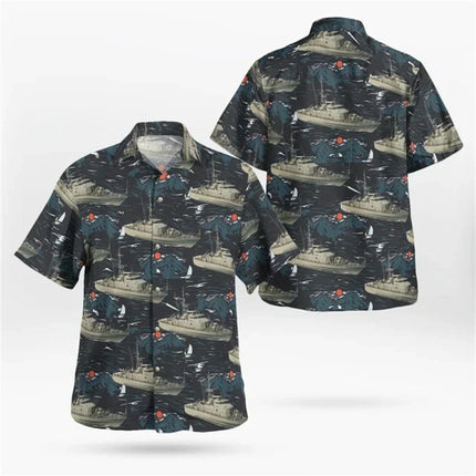 Fashion Men's Hawaiian Shirt Male Casual Colorful Printed Beach Aloha Shirts Short Sleeve Oversized Camisa Hawai Hombre Clothing