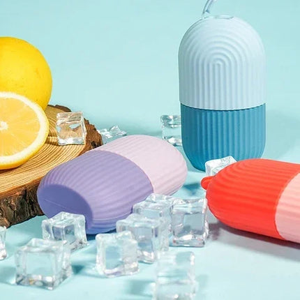 Silicone Ice Face Roller Beauty Lifting Ice Ball Face Massager Contouring Eye Roller Facial Treatment Reduce Acne Skin Care