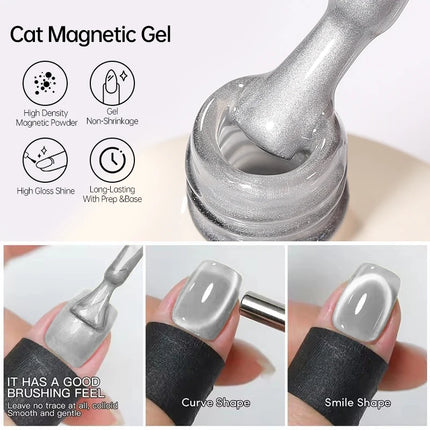 UR SUGAR 15ml Cat Magnetic Gel Nail Polish 30 Colors Semi Permanent Magnetic Gel UV/LED Soak Off Painting Vanrish Design