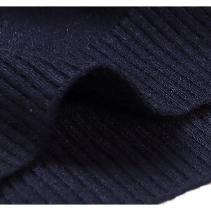 100% Pure Wool Cashmere Sweater Men's POLO Neck Knitted Pullover Autumn Winter New Warm Top Fashion Korean Edition Jacket