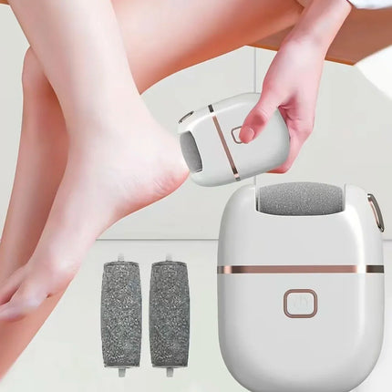 1 PC Electric Foot Grinder, Rechargeable Thick Leather Polishing Foot Grinder, and 2 Different Thickness Grinding Heads