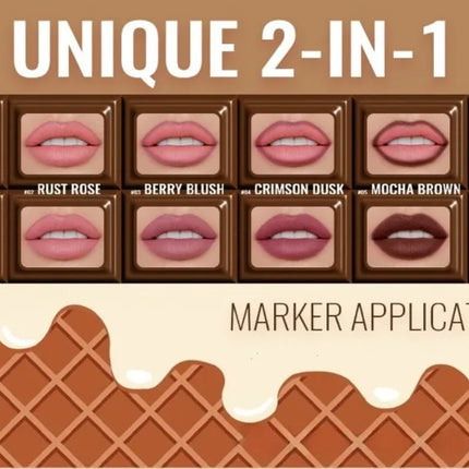 6 Colors Liquid Lip Liner Pencil Long Lasting Nude Lipstick Matte Lip Liner Stick Non-stick Cup Natural Lips Contour Pen Makeup