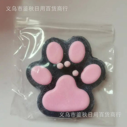 Hot Selling Russian Strawberry Cat Paw Squeeze Toy Cute Stress Relief Plush Soft Fidget Game Same