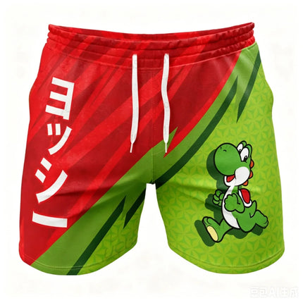 Super Mario Bros 3D Print Shorts  Anime Streetwear Summer Casual Beach Board Shorts Elastic Waist Unisex Swim Trunks for Fans