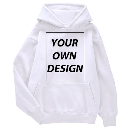 Customized DIY Print Men Woman Autumn Winter Hoodies Casual Classic Pullovers Simple Comfy Streetwear Soft Warm Sports Clothing