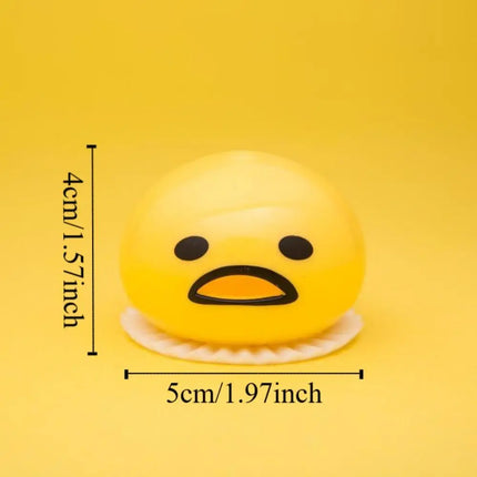 Puking Egg Yolk Stress Ball With Yellow Goop Relieve Stress Toy Funny Squeeze Tricky AntiStress Disgusting Egg Toy Kids Gift
