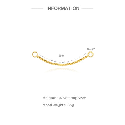 CANNER 1PC 925 Sterling Silver Chain Tassel Piercing Earrings Chain Charm Accessories For Woman Shiny Earring Fine Jewelry Gift