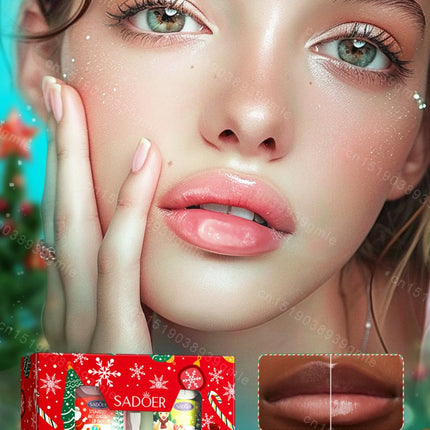 Christmas Gift Set Hand Cream and Lip Balm Set Ultra Wrinkles Nourishing Moisturizing Nonsticky Gentle Skincare for All Skin Use