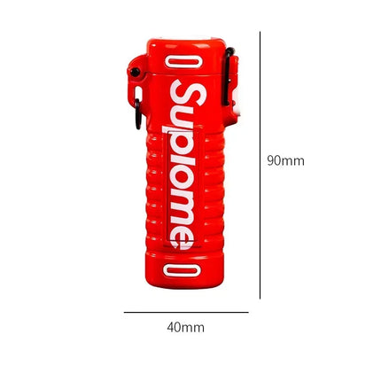 New Outdoor Windproof Pendant Inflatable Lighter Fashion Letter Jet Flame Strong Firepower Portable Lighter Men's Gift
