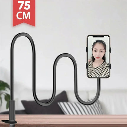 Lazy Gooseneck Long Arm Clip Bracket 360° Flexible Bedside Desktop Overhead Phone Holder For iPhone Samsung Live Stream