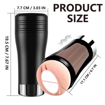 Telescopic rotating masturbation cup with sound sucking penis pump pocket vagina oral sex toy masturbator piston fully automatic