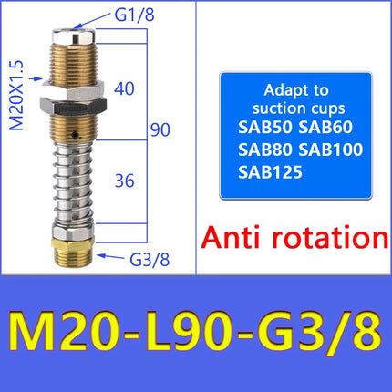 SAB Series Vacuum Suction Cups SAB22/30/40/50 Manipulator Corrugated Sucker Strong Force Nitrile Rubber Industrial Accessories