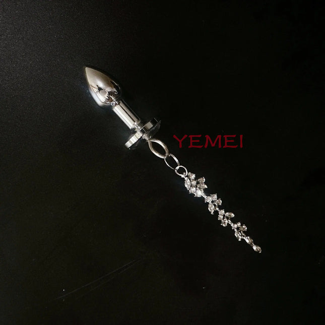 Metal Bondage Nipple Clamps Chain Anal Plug SM Adult Sex Games Breast Stimulate Chest Chain Body Jewelry Accessory Decoration