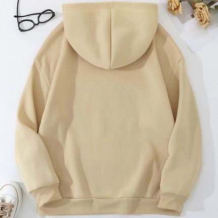 Cartoon Strawberry Capybara Cute Printed Hoodie for Women Autumn Winter 2025 Long Sleeve Tops Sweatshirt Clothing