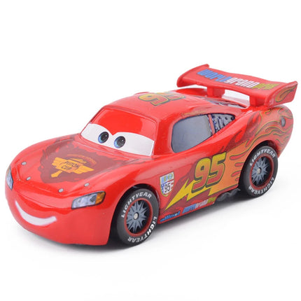 1:55 Original Pixar Cars Toy Rocket McQueen Mater Diecast Car Model Cartoon Car Toys Boy Christmas Gift