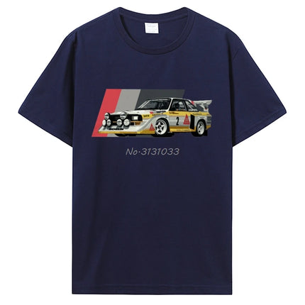 Sport S1 E2 Group B Rally Car Stig Blomqvist Mikkola And Walter T-Shirt Casual T Shirt Cotton Tops Men's Clothing Unisex T-shirt