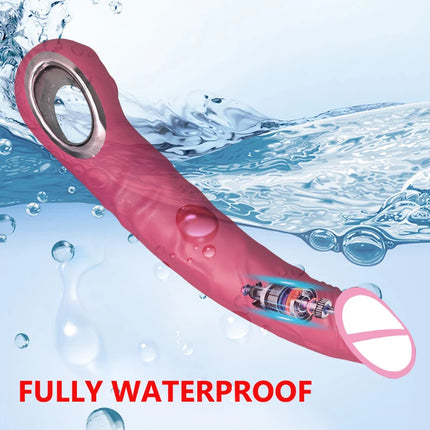 Realistic Dildo Vibrator G Spot with Female Stimulator Big Penis Anal Plug Adult Man Real Penis Sex Toys for Women 10 Modes