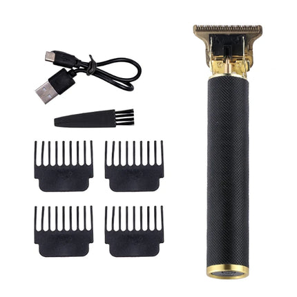 T9 Carving Hair Clipper Professional Hair Cutting Machine Barber Rechargeable Hair Trimmer Metal Haircut Machine Clipper for Men