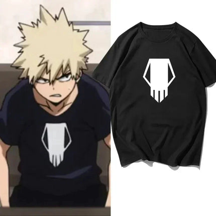 Summer My Hero Academia Bakugo Katsuki Printed Fashion T-shirt Women's Fashion High Quality Loose Casual Aesthetic Clothes