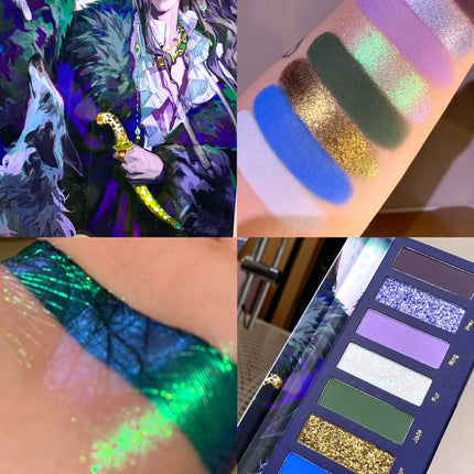 Narimi Y2K 8 Color Eyeshadow Palette Glitter Chamelon Matte Shine Eye Shadow Highlighter Waterproof Cosmetics