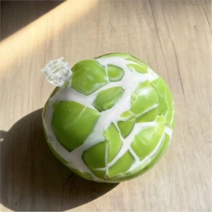 Green Grape Design Wax Cracking Squeeze Toy Crispy Feel Crackable Texture Crispy Stress Balls Handmade Craft Soft TPR
