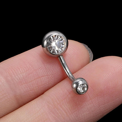 Stainless Steel Navel Piercing Kit with Alcohol Pad Disposable Piercing Tool for Belly Button Jewelry Body Piercing Kit
