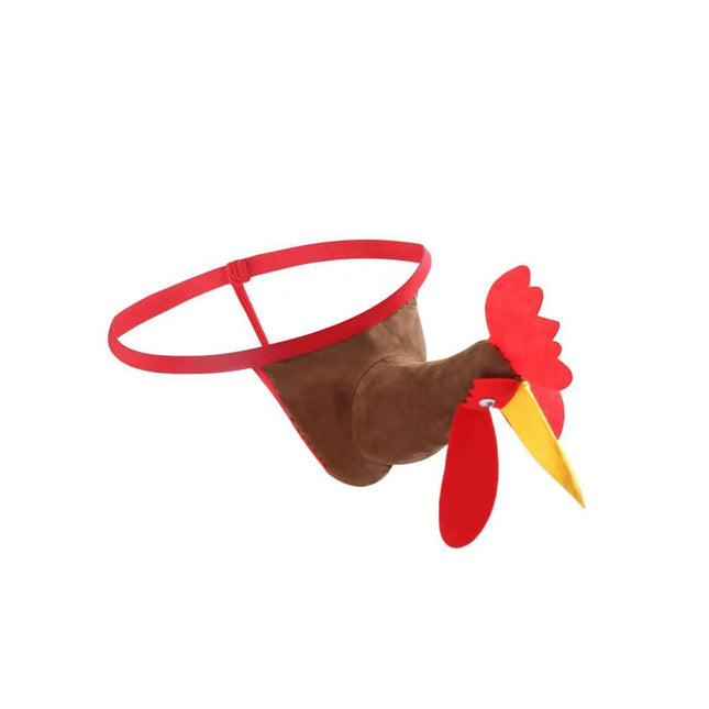 Men's Sexy Erotic Panties Thongs G-Strings Gift Rooster Face Mankini Animals Underwear Bielizna Трусы Мужские Эротичные слоник