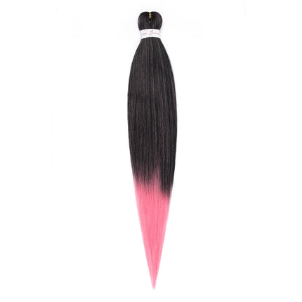 Pre-stretched Synthetic Braiding Hair Ombre Professional Easy  Hot Water Setting Soft  Crochet Braid Hair  Extensions