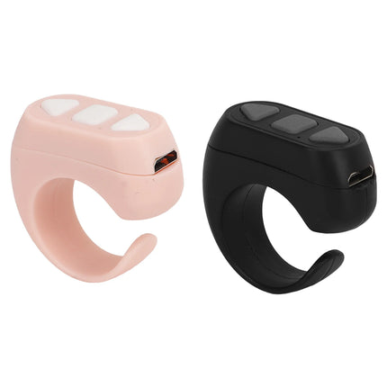 Phone Remote Control  Comfortable To Wear  Page Turner 10m Distance 3 Buttons Ergonomic for Watching Shot Video