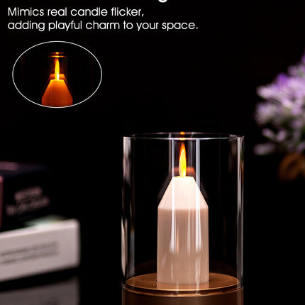 LED Night Light Rechargeable Flameless Candle Motion Sensor Dimmable USB Charging Soft Warm  Bedroom Portable Table Bedside Lamp