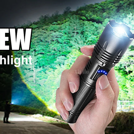 1000000LM Ultra Powerful Handheld Flashlight High Power Rechargeable Torch Long range 3000M Flash Lights Outdoor Camping Lantern